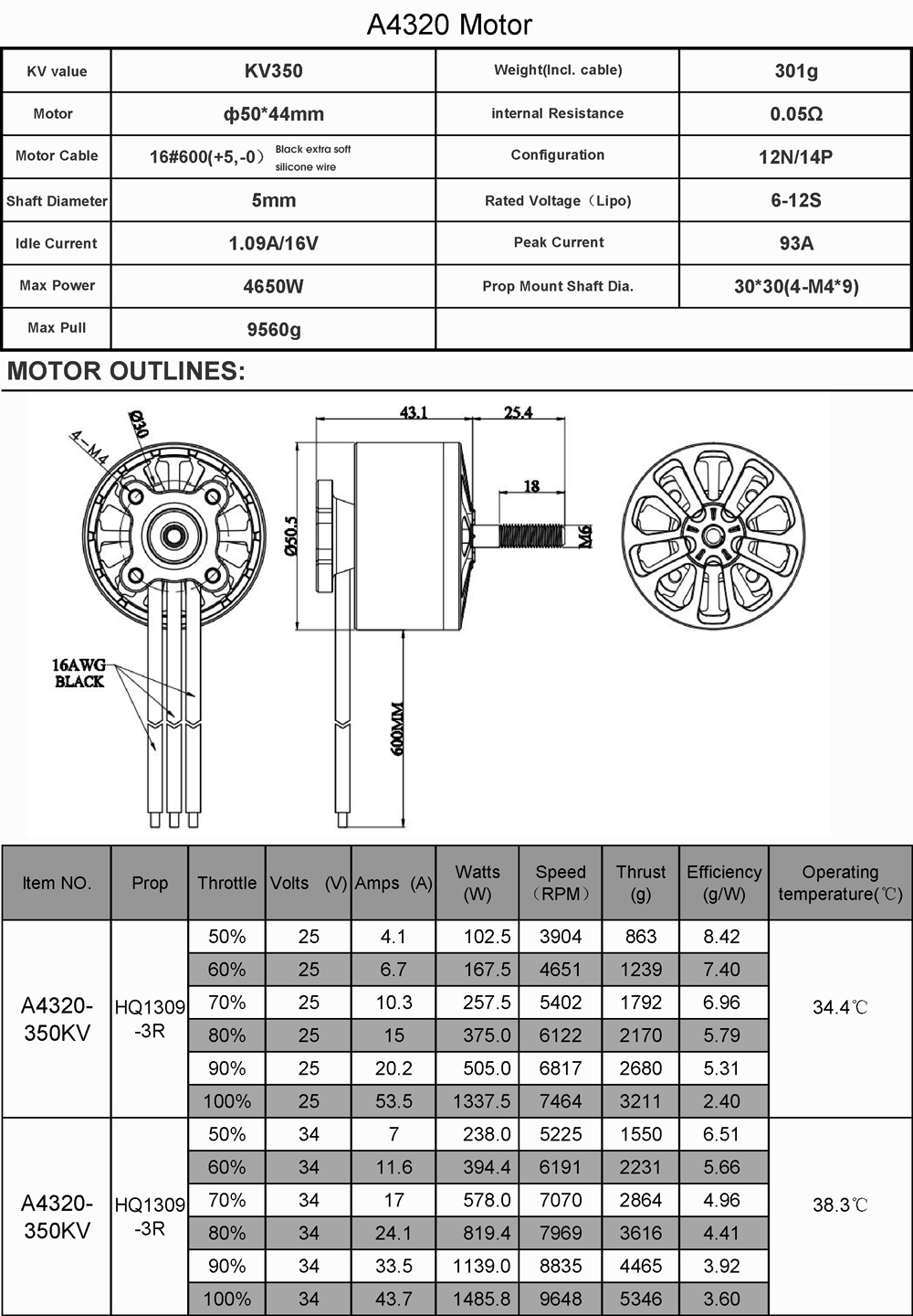 Flashhobby-A4320-4320-350KV-700KV-6-12S-Hochgeschwindigkeits-Brushless-Motor-fuumlr-X-Class-RC-Drone-2017198-8